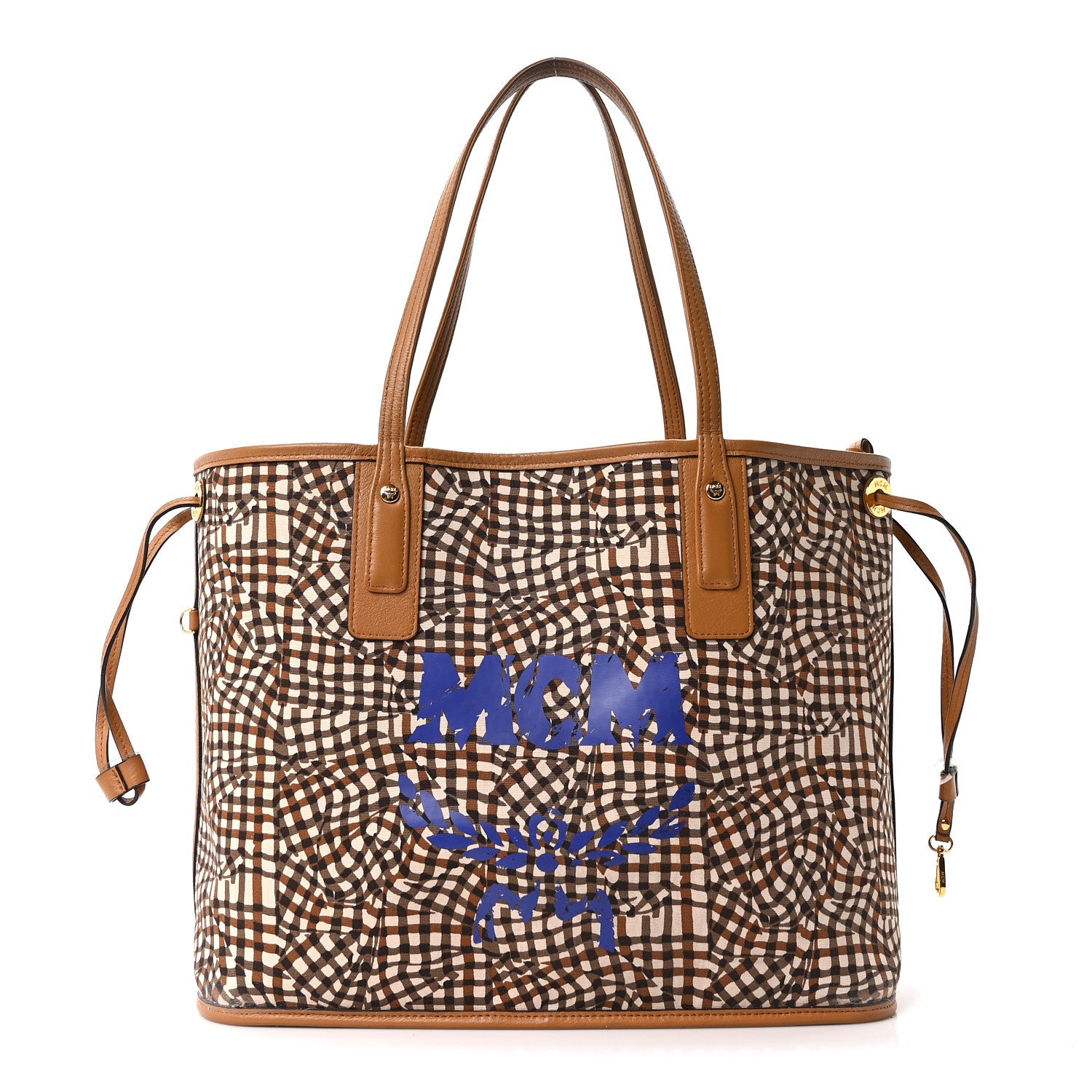 MCM ロゴプリント ボストンバッグ MCM Maxi Visetos Small Aren Boston Bag Cognac 1571447 – FASHIONPHILE