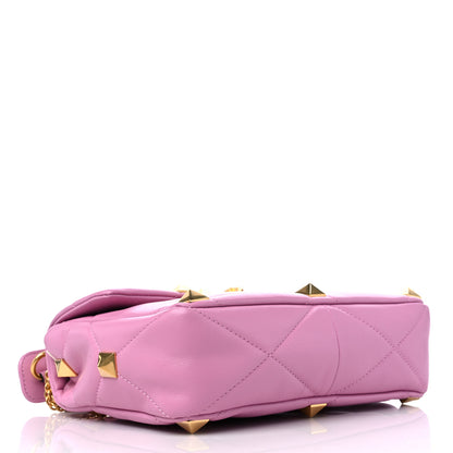 Valentino Garavani Nappa Large Roman Stud Shoulder Bag Giacinto 4 of 8