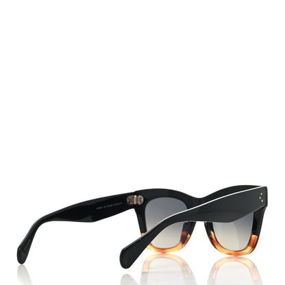 Celine Acetate Polarized Cat Eye Sunglasses CL4004IN Havana Black 4 of 9