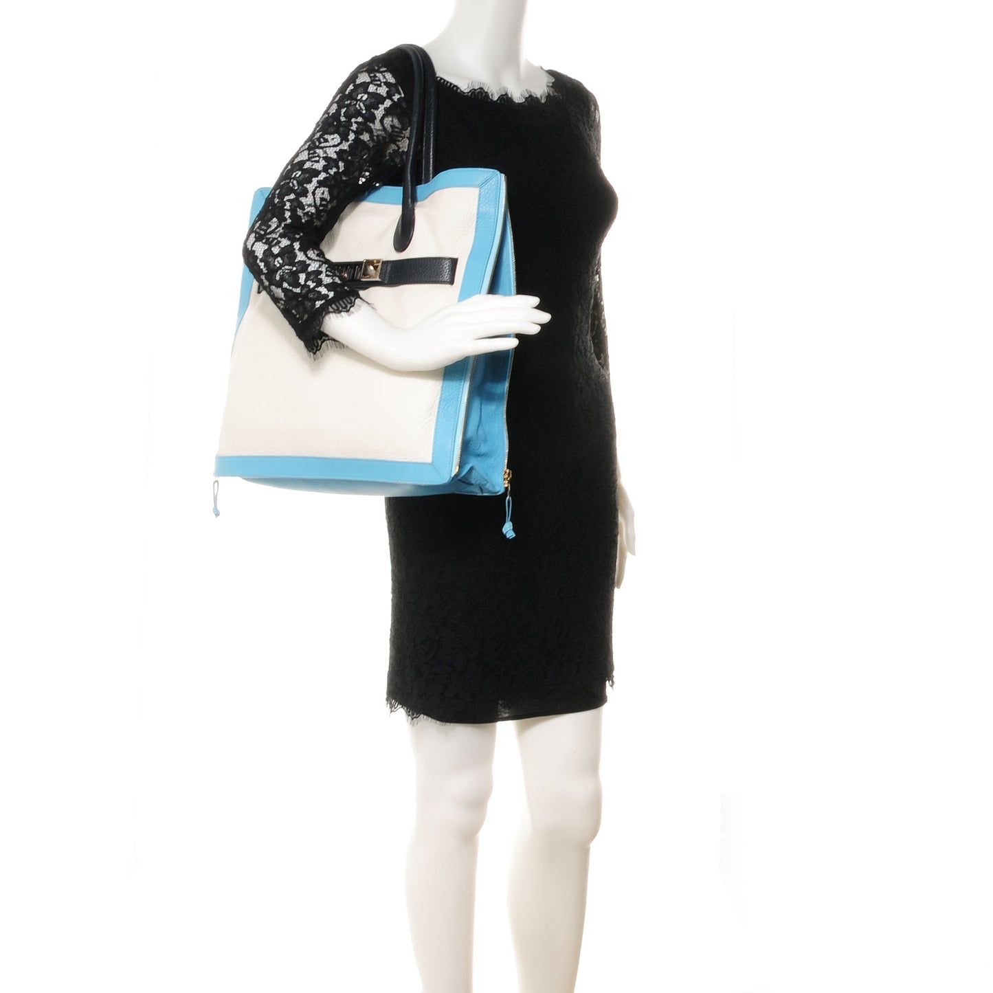 PS11 Tote Blue White