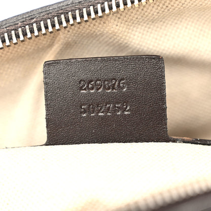 Gucci Monogram Vintage Web Small Boston Dark Brown 7 of 12