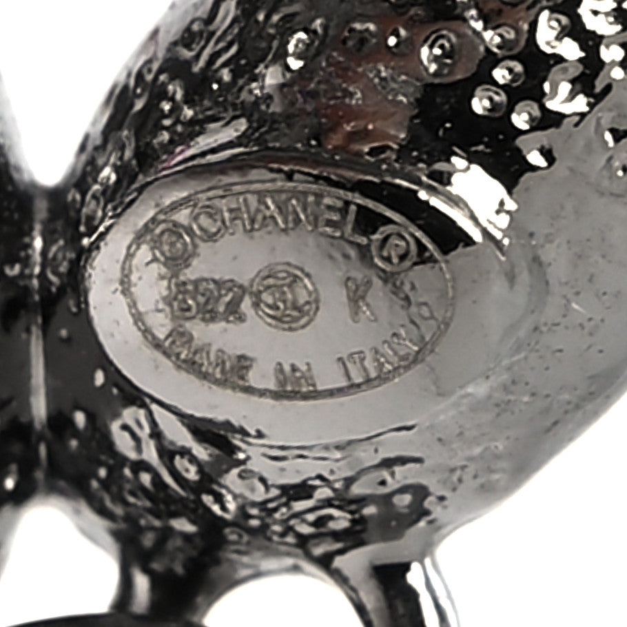 Crystal Sparkling Wheat CC Drop Earrings Silver