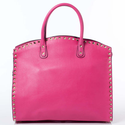 Valentino Garavani Vitello Rockstud Dome Shopper Pink 4 of 10