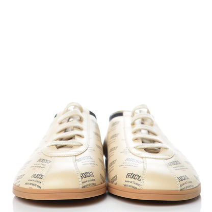 Gucci Calfskin Stamp Print Mens Falacer Sneakers 10 Off White 2 of 9
