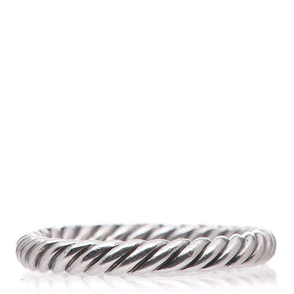 David Yurman Sterling Silver Black Diamond Petite Pavé Band 54 7 4 of 6