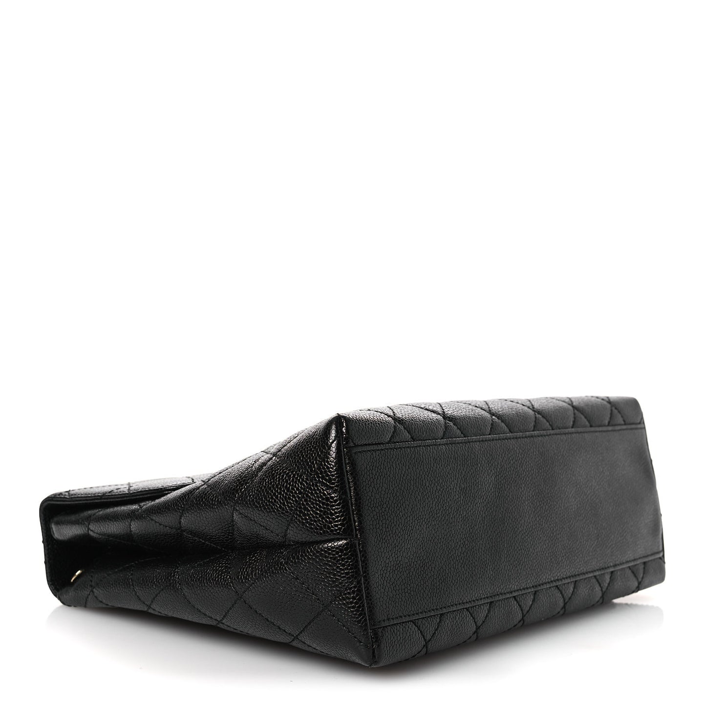 Caviar Quilted Jumbo Kelly Flap Black