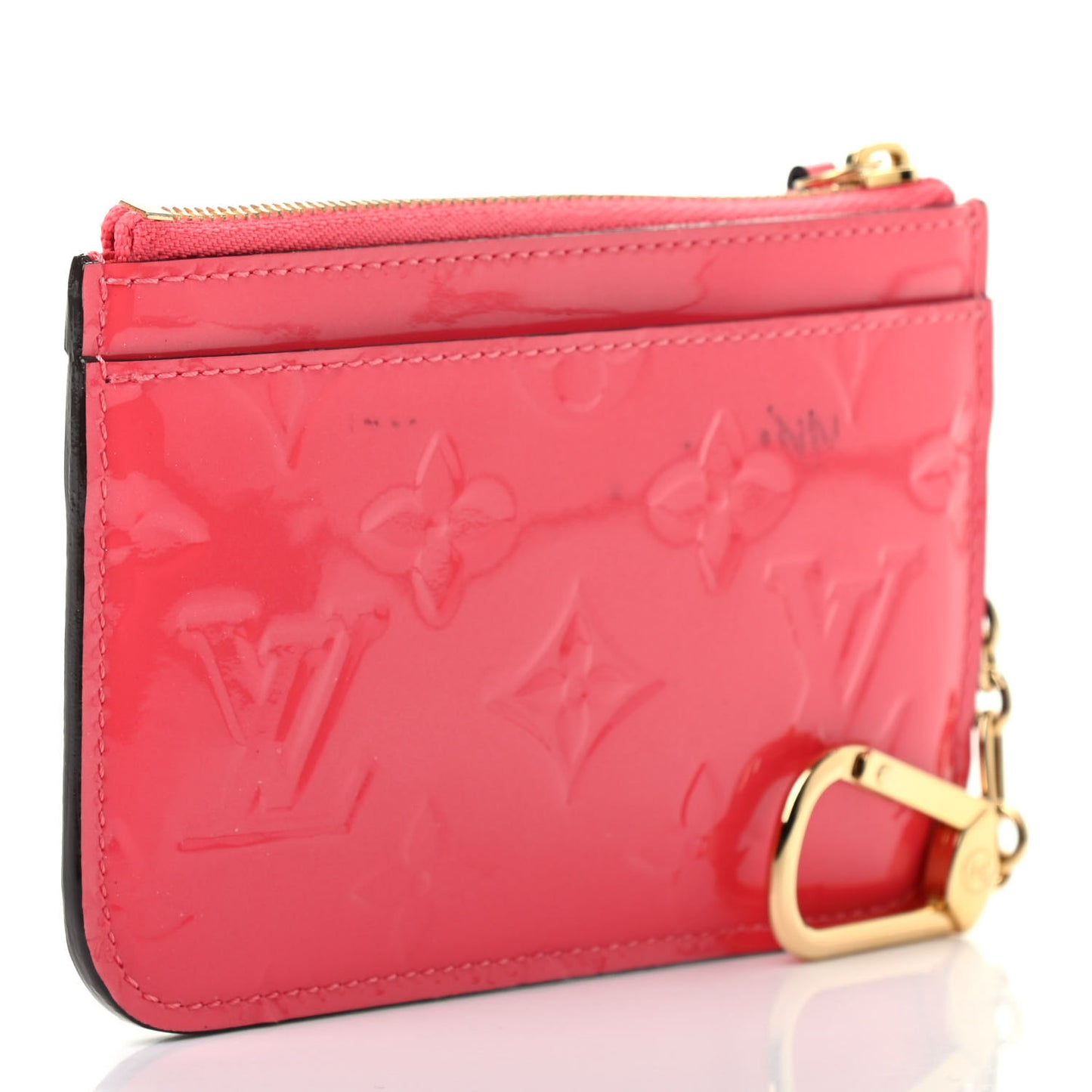 Vernis Key Pouch Rose Litchi