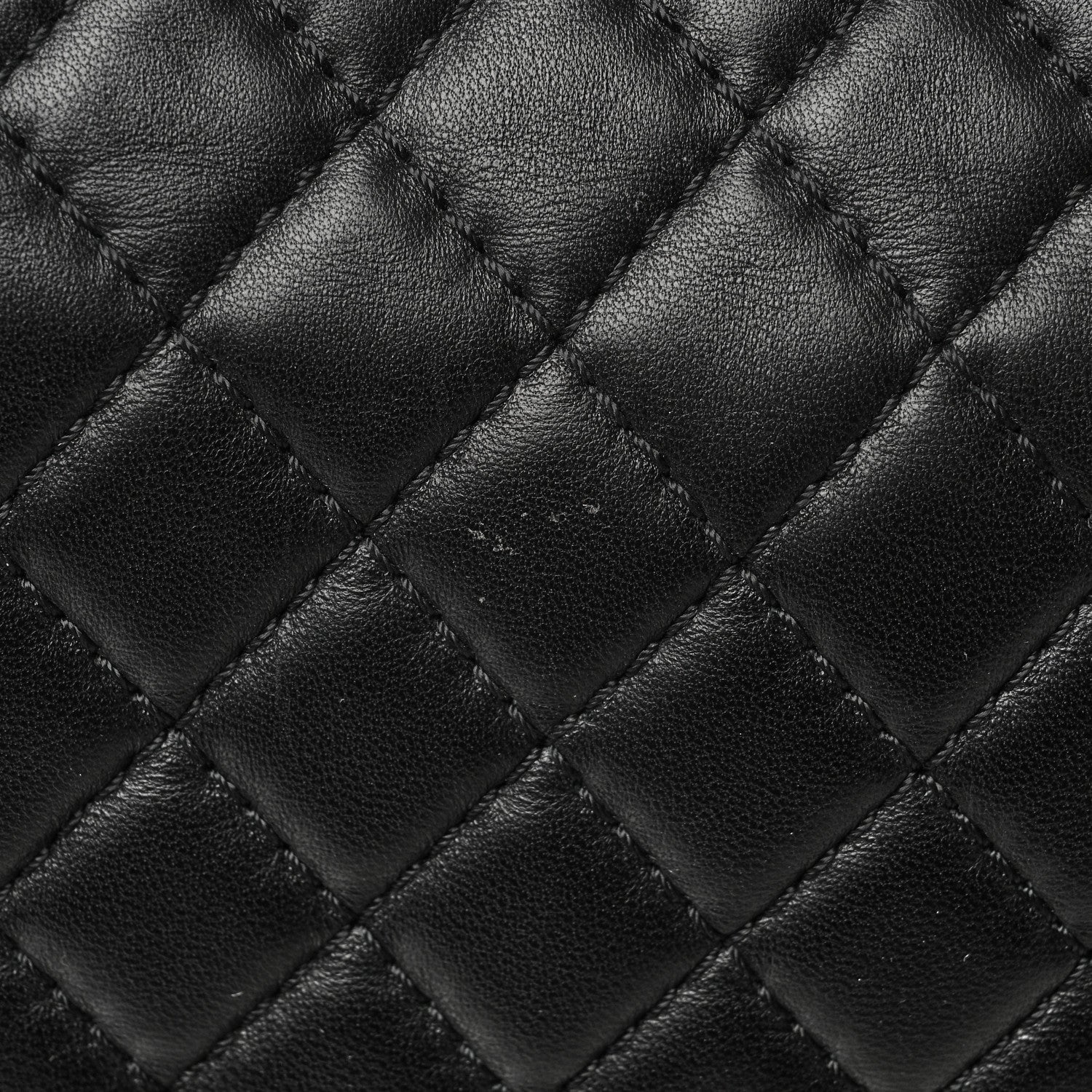 Chanel Lambskin Quilted Large Boy Flap Black White 6 of 9