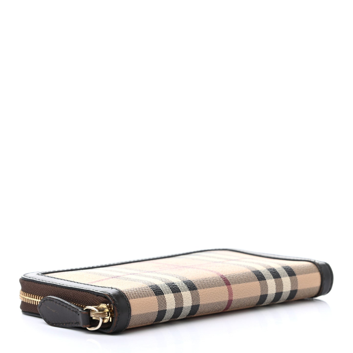 Haymarket Check Large Ziggy Zip Around Wallet Chocolate