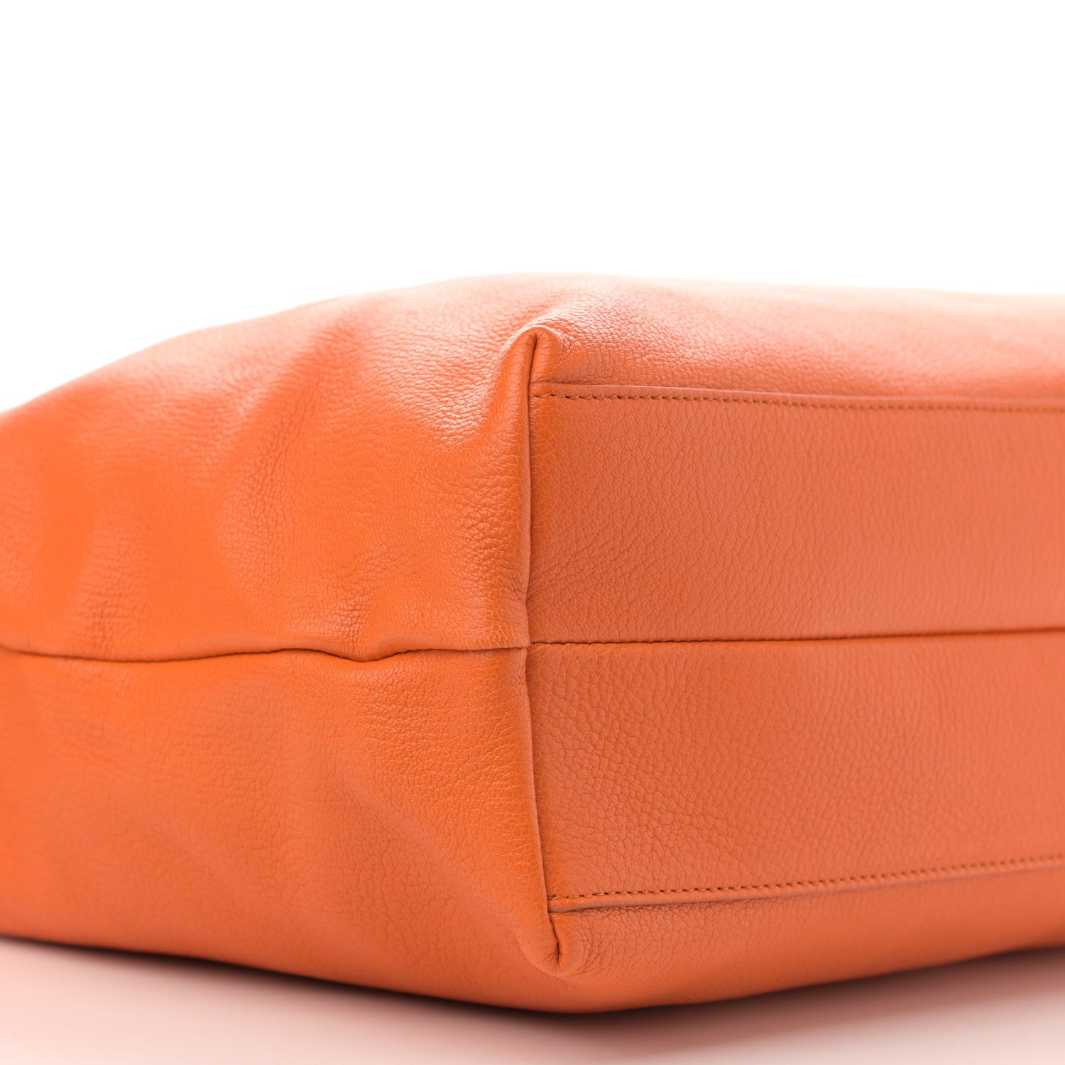 Salvatore Ferragamo Goatskin Large Mika Tote Orange 9 of 10