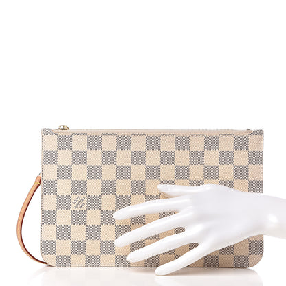 Louis Vuitton Damier Azur Neverfull MM GM Pochette 2 of 8