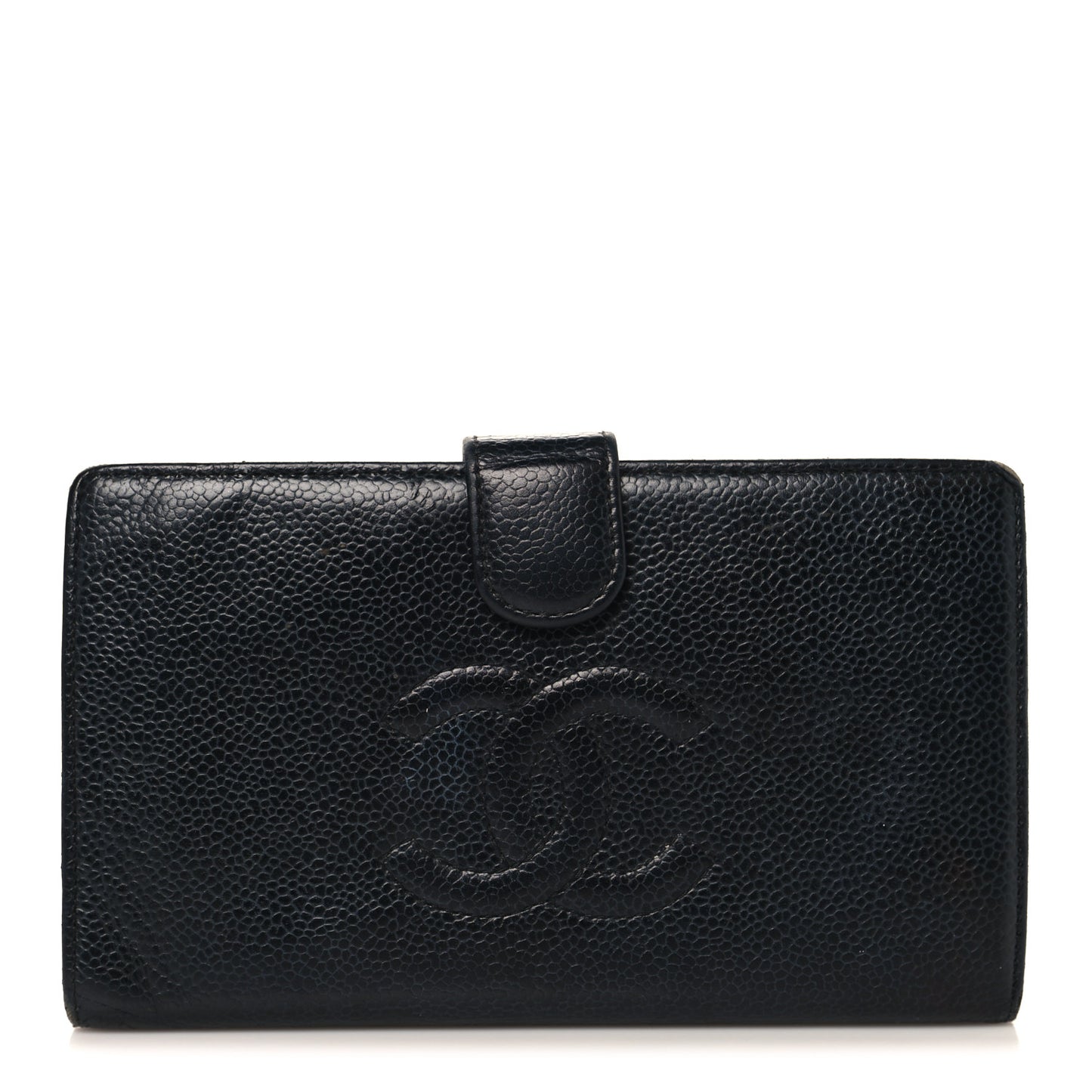 Caviar Timeless CC French Wallet Black