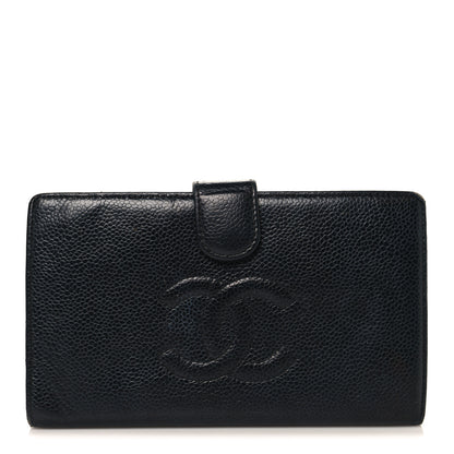Chanel Caviar Timeless CC French Wallet Black 1 of 13
