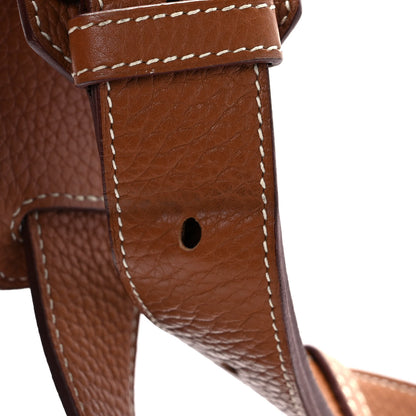 Hermes Taurillon Clemence Jypsiere 34 Gold 9 of 10