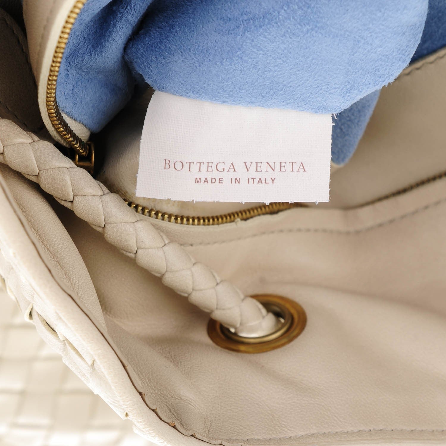 Bottega Veneta Nappa Intreciatto Butterfly Farfalle Tote Cream 7 of 8