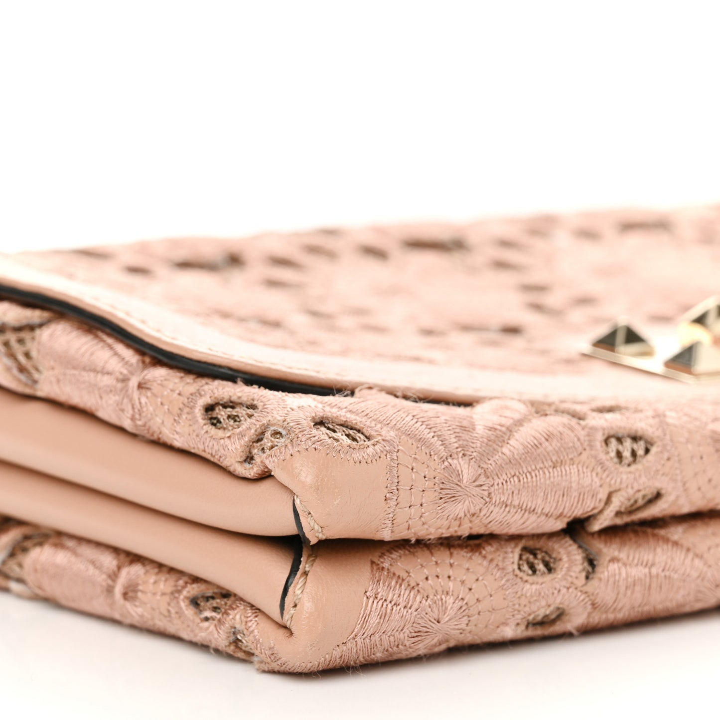 Nappa Lace Girello Flap Blush