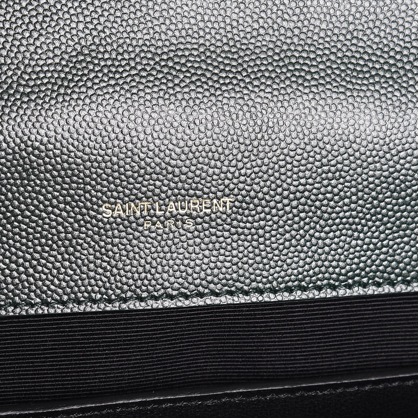 Grain De Poudre Textured Mixed Matelasse Medium Triquilt Monogram Satchel Vert Fonce