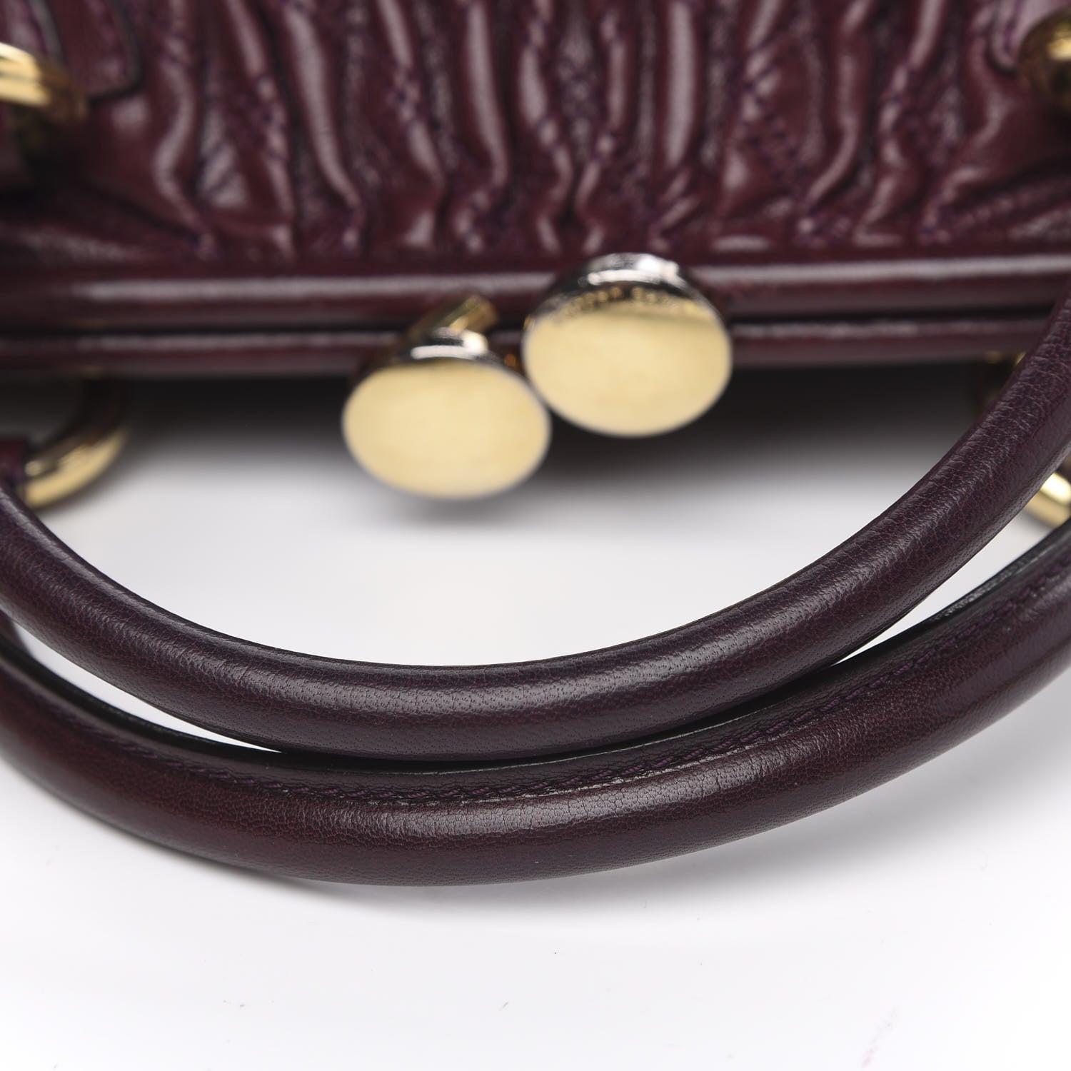 Marc Jacobs Calfskin Quilted Stam Burgundy 10 of 16
