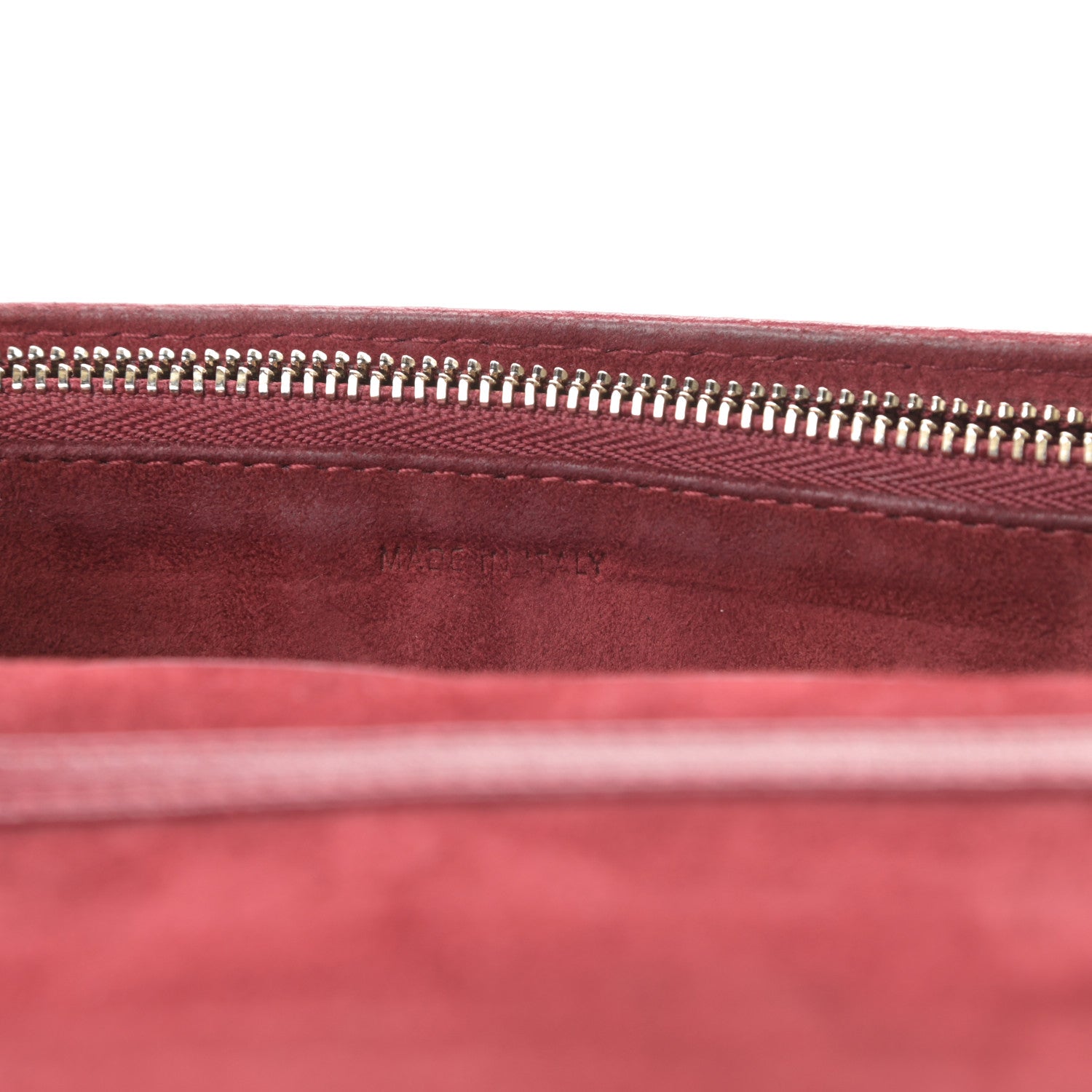 Christian Dior Grained Calfskin Diorama Wallet on Chain Pouch Burgundy 7 of 15