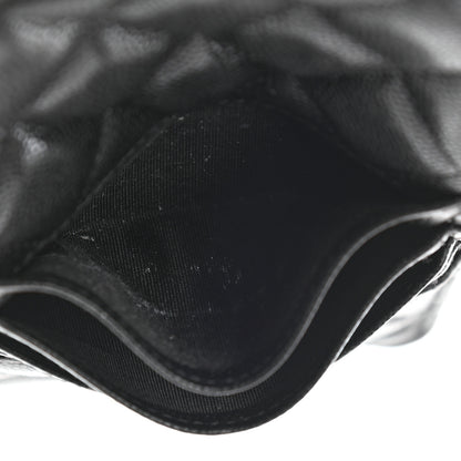 Chanel Caviar Quilted Classic Flat Wallet Pouch Black 8 of 8