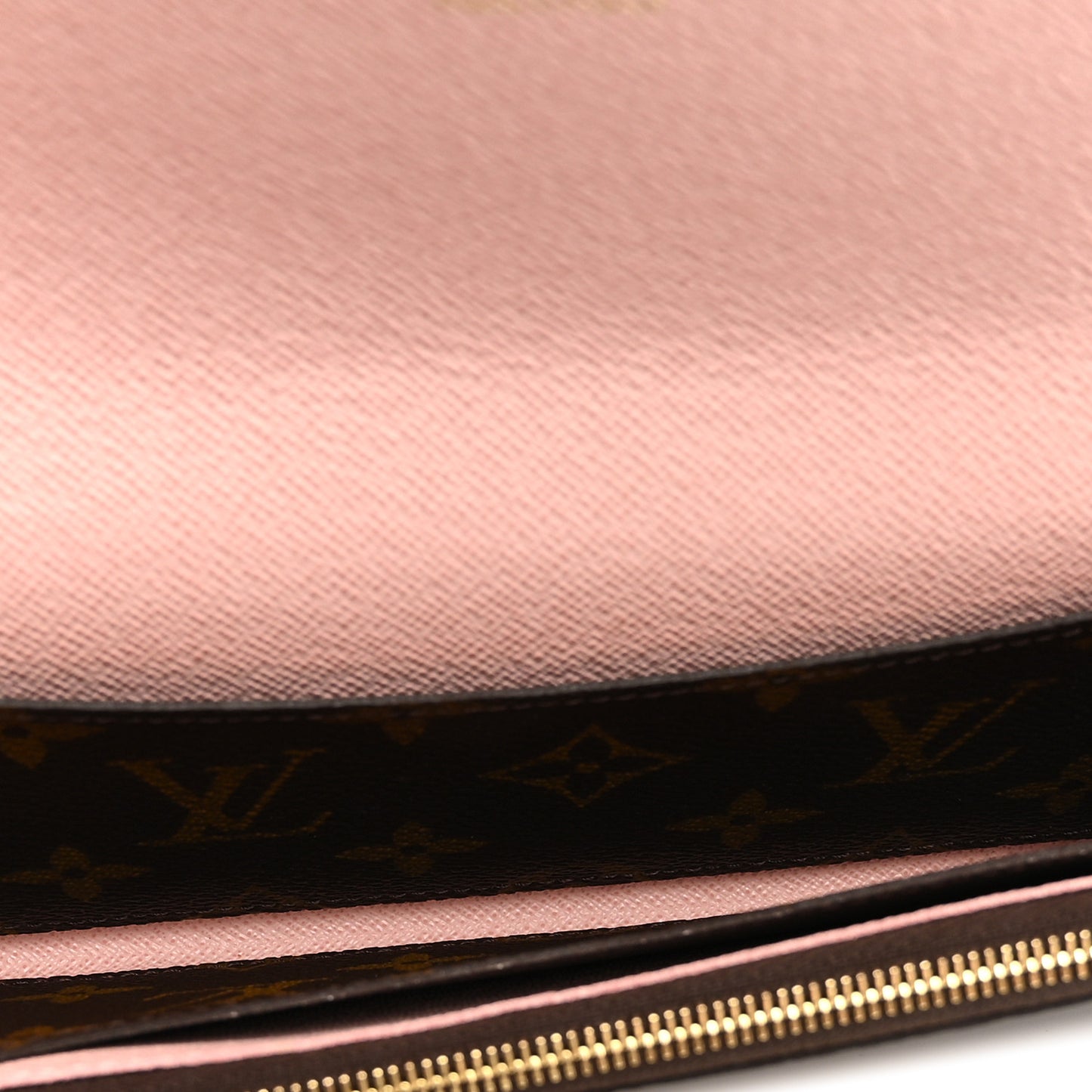 Monogram Emilie Wallet Rose Ballerine