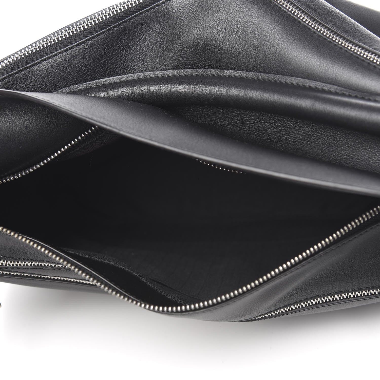 Loewe Calfskin Zipper Puzzle Bag Black 4 of 9