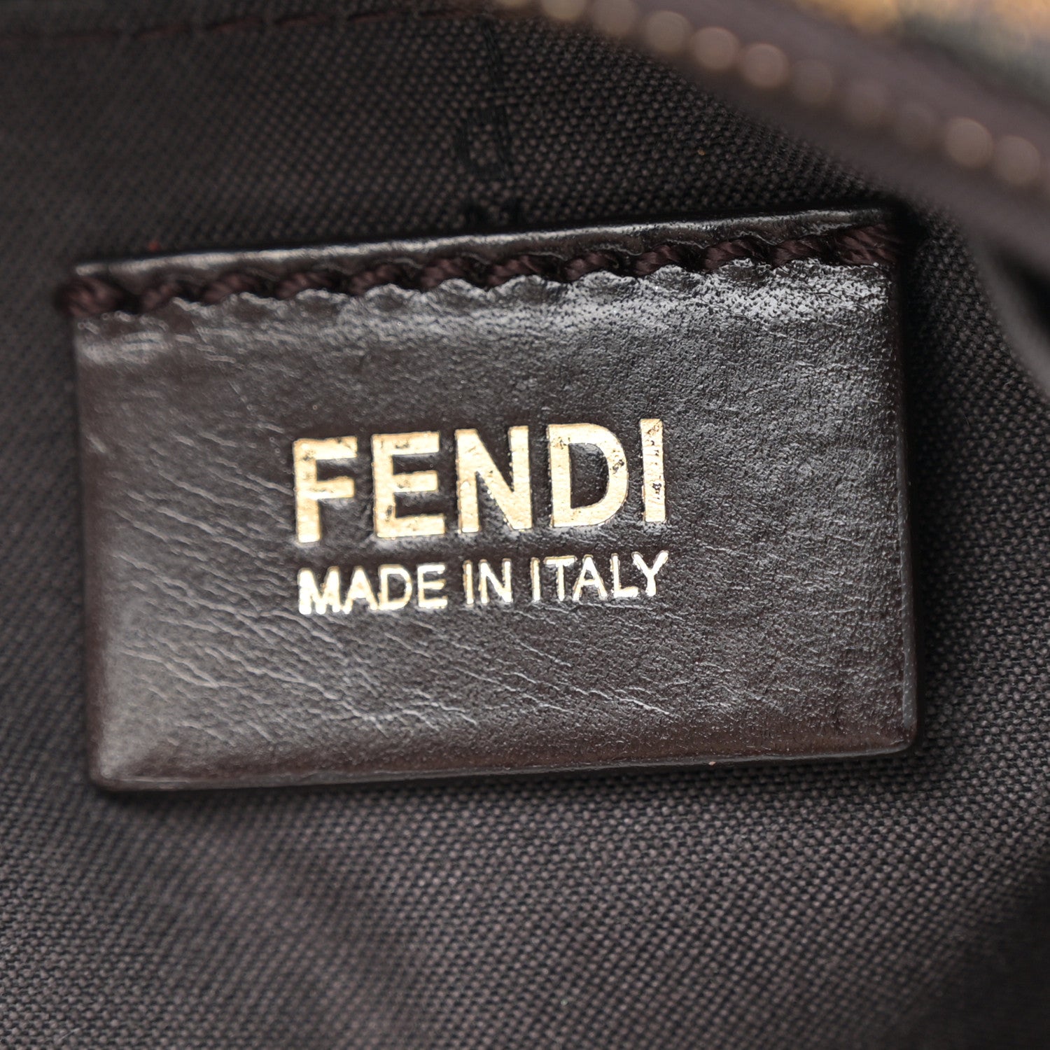 Fendi Zucca Patent Mia Hobo Tobacco 6 of 10