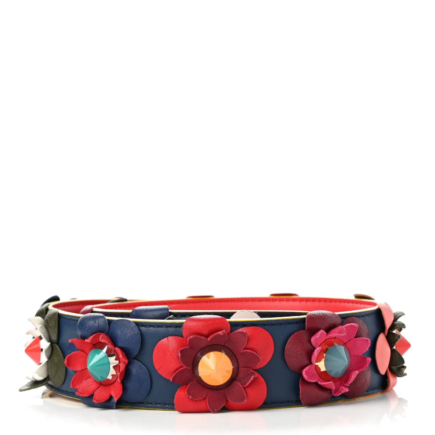 Vitello Dolce Flowerland Studded Strap You Blue Corallo Multicolor