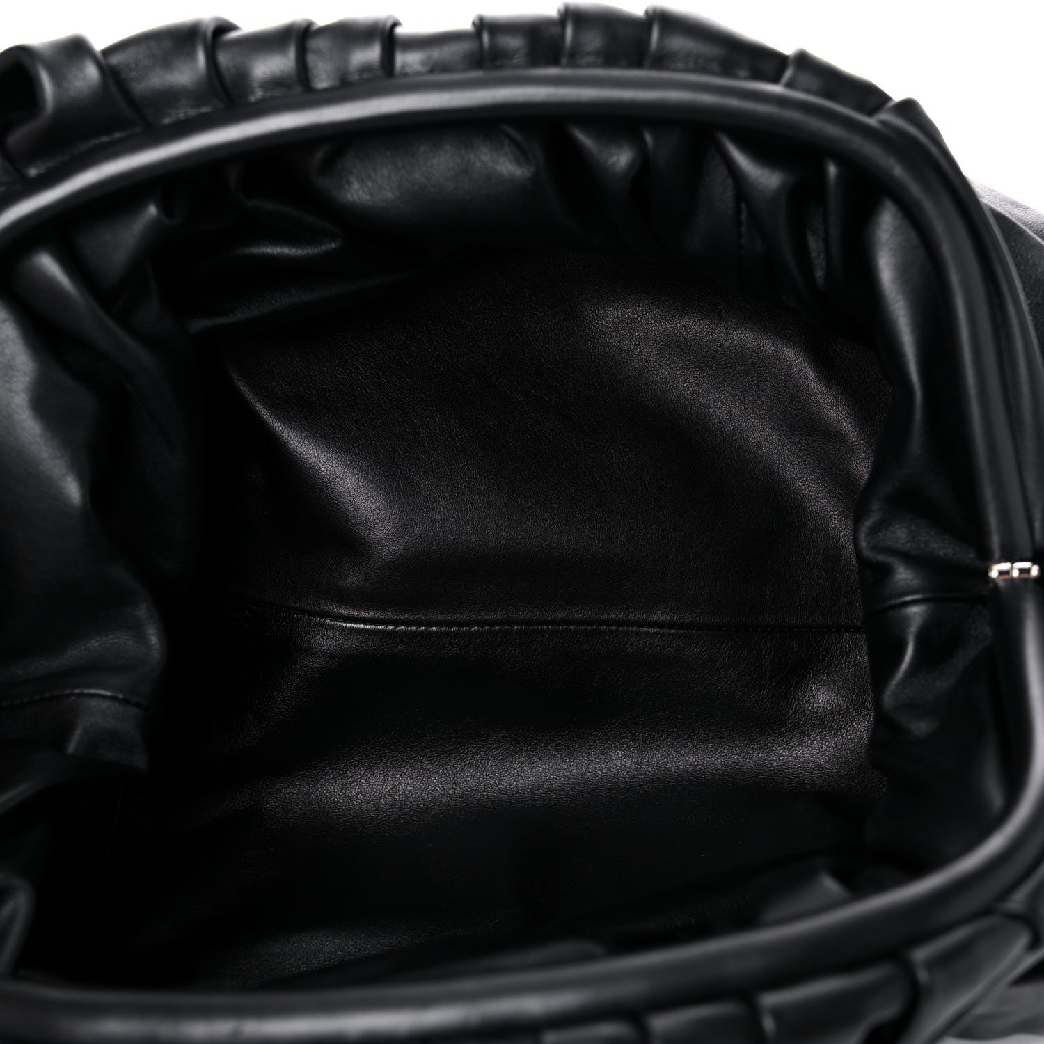 Bottega Veneta Smooth Butter Calf The Pouch Oversized Clutch Black 7 of 9