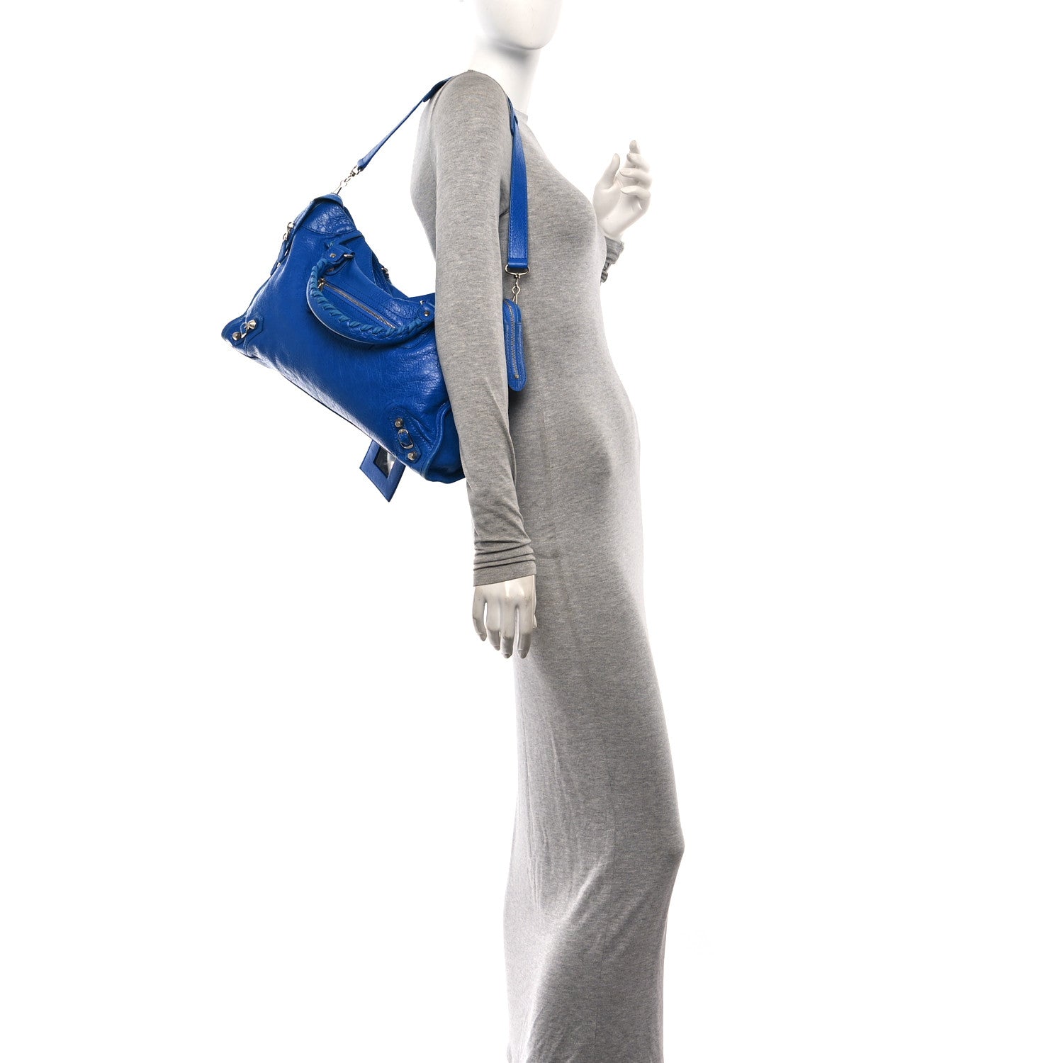 Balenciaga Agneau Giant 12 Silver Hardware City Bleu Lazuli 2 of 13