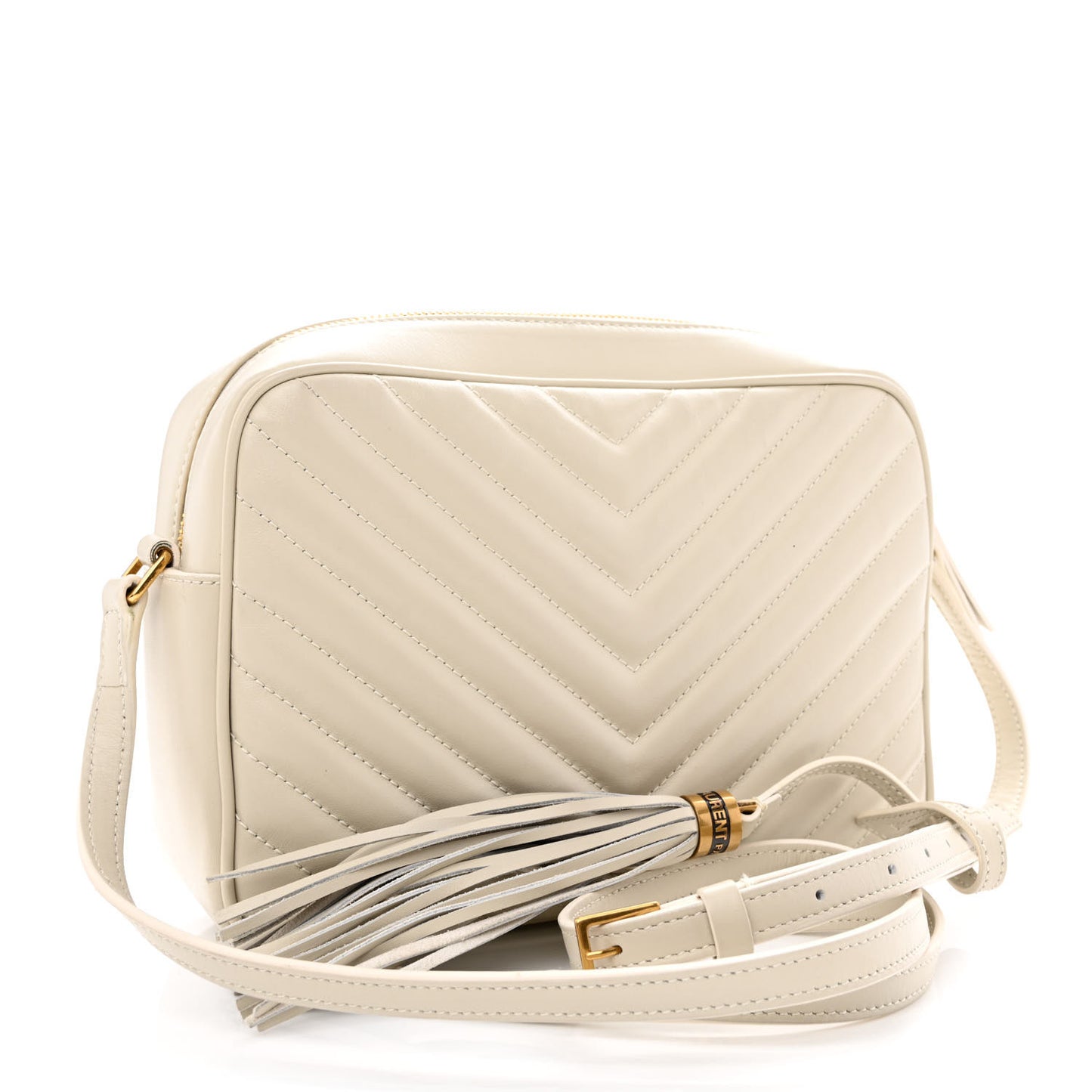 Calfskin Matelasse Monogram Lou Camera Bag Crema Soft