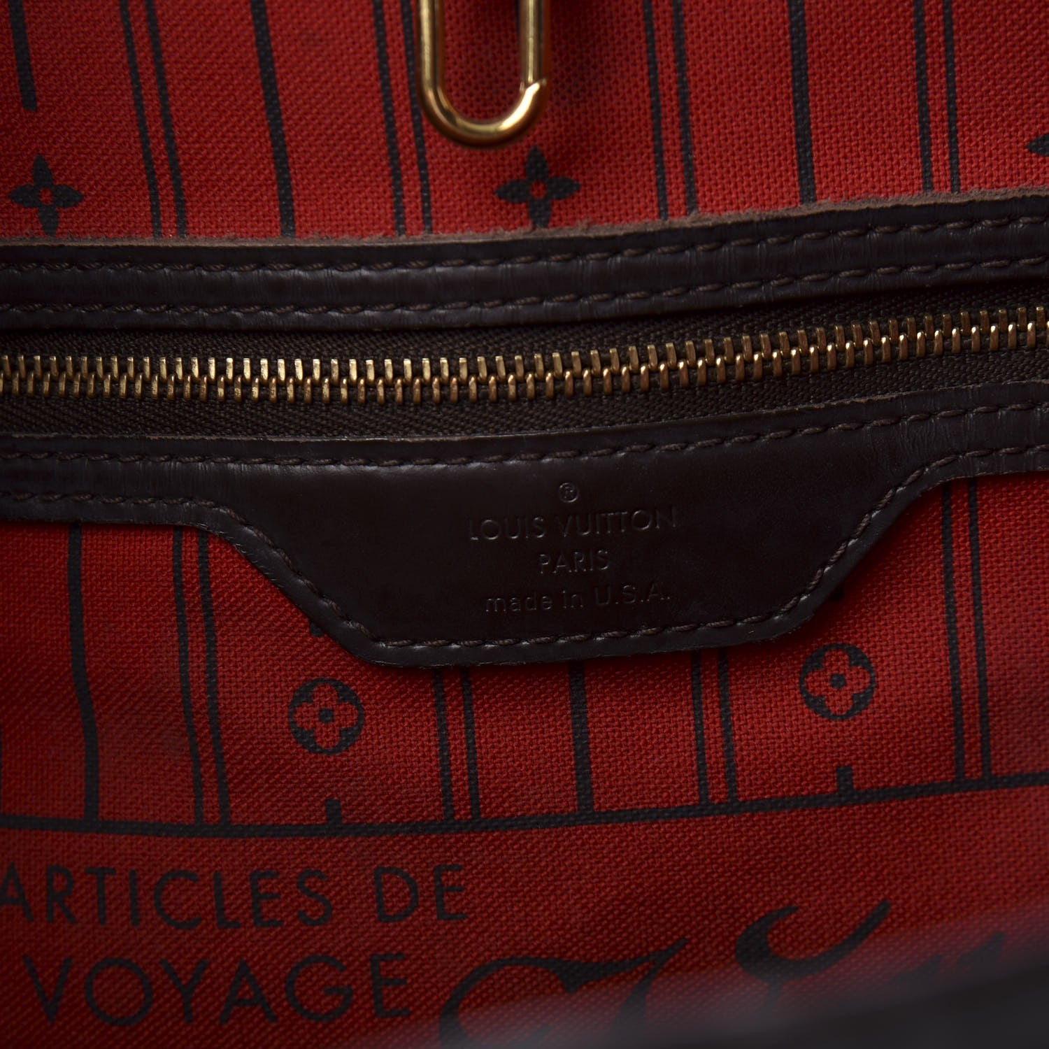 Louis Vuitton Damier Ebene Neverfull MM 7 of 9