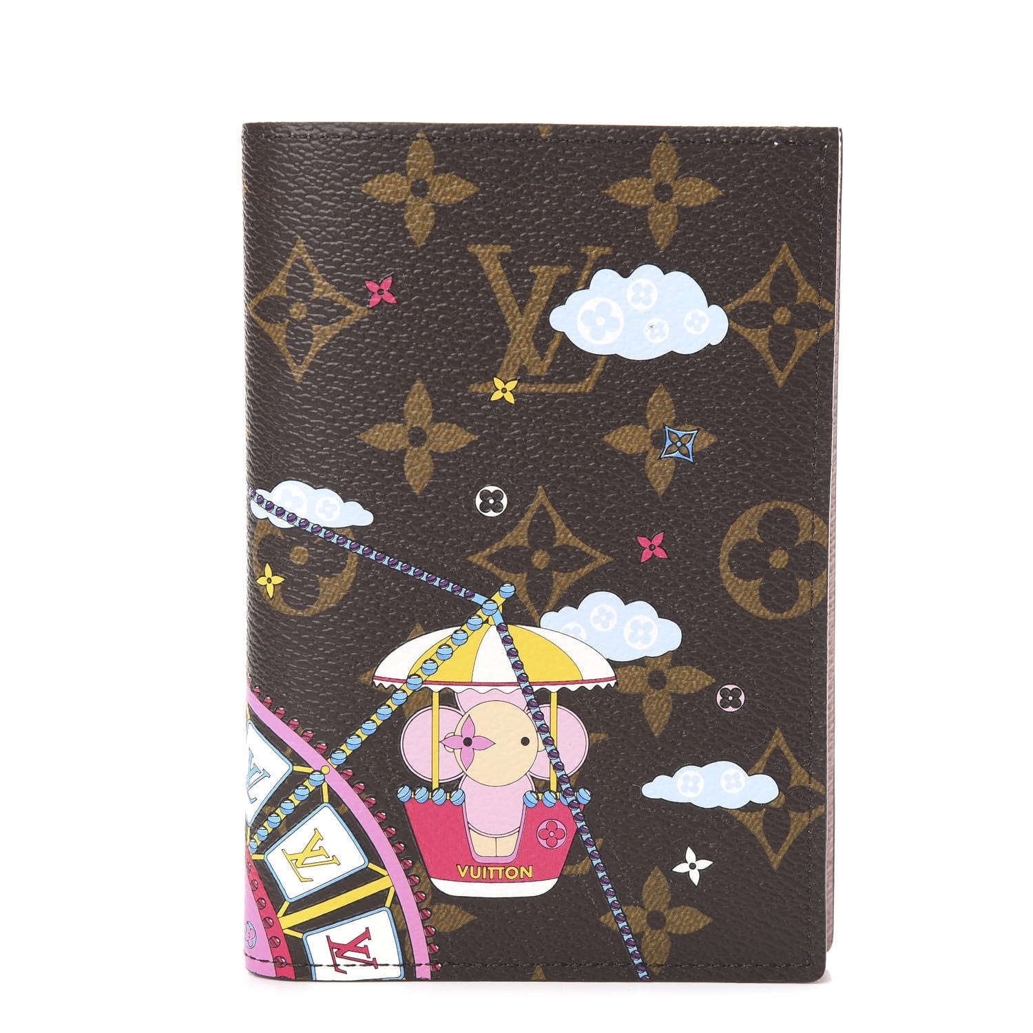 Louis Vuitton Monogram 2020 Christmas Animation Big Wheel Passport Cover Rose Ballerine 1 of 6