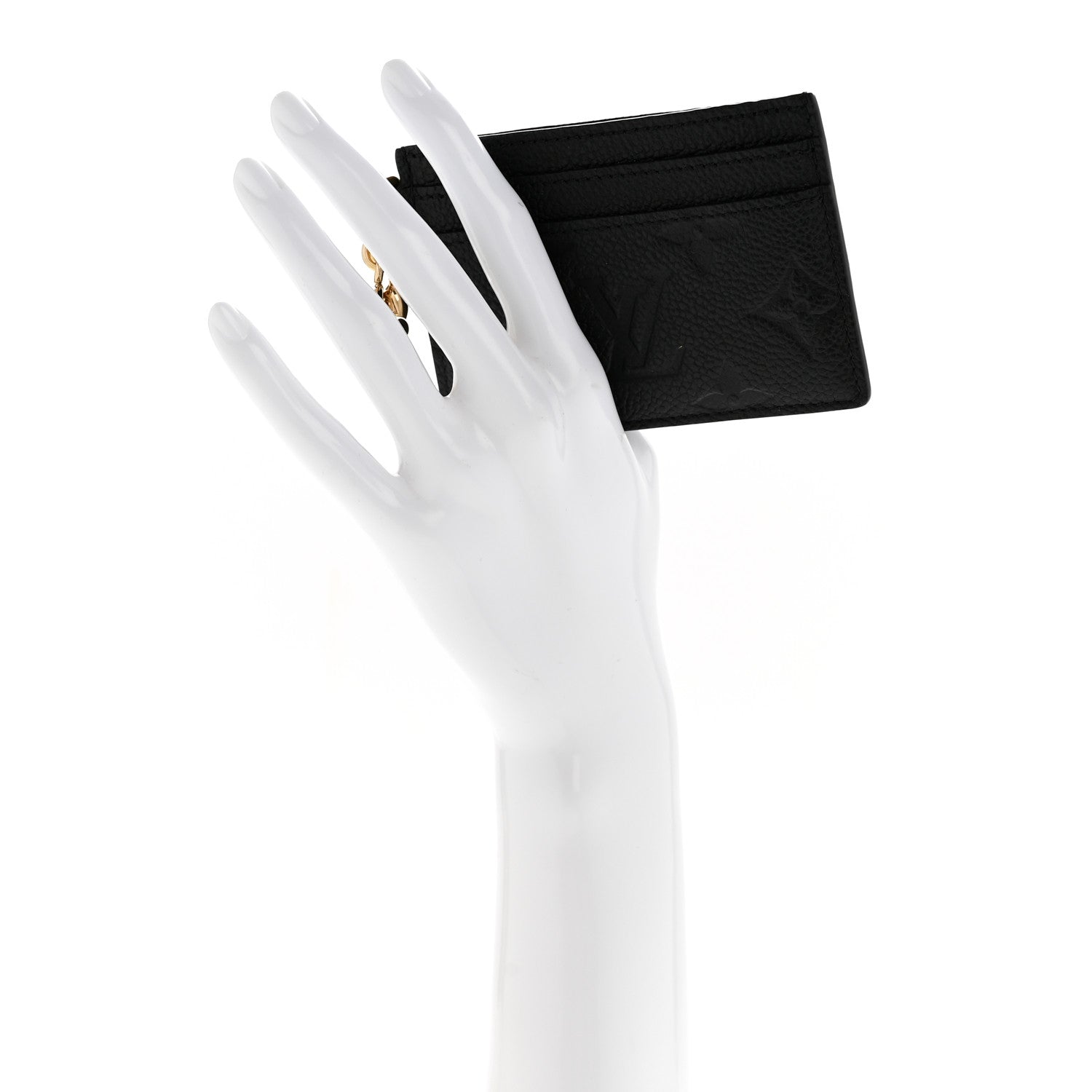 Louis Vuitton Empreinte Monogram LV Charms Card Holder Black 2 of 8