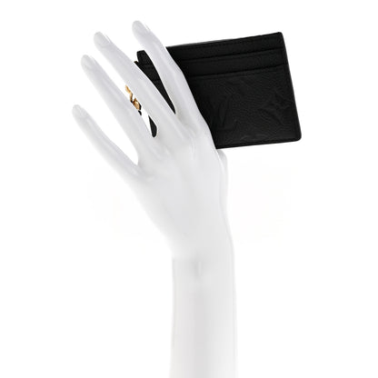 Louis Vuitton Empreinte Monogram LV Charms Card Holder Black 2 of 8