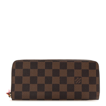 Louis Vuitton Damier Ebene Clemence Wallet Cherry 1 of 7