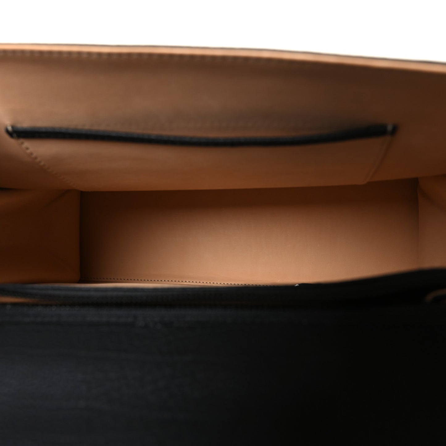 Grained Calfskin GM Tempete Satchel Black