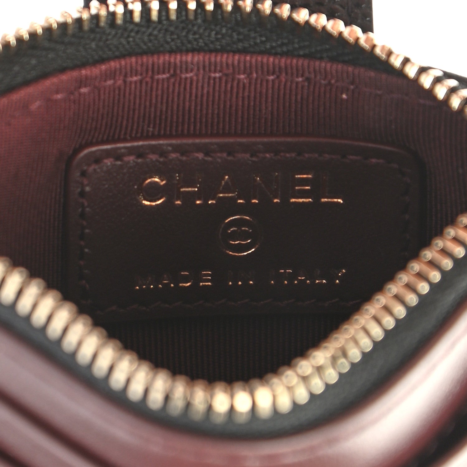 Chanel Caviar Quilted Compact Zipped Pocket Wallet Black 6 of 7