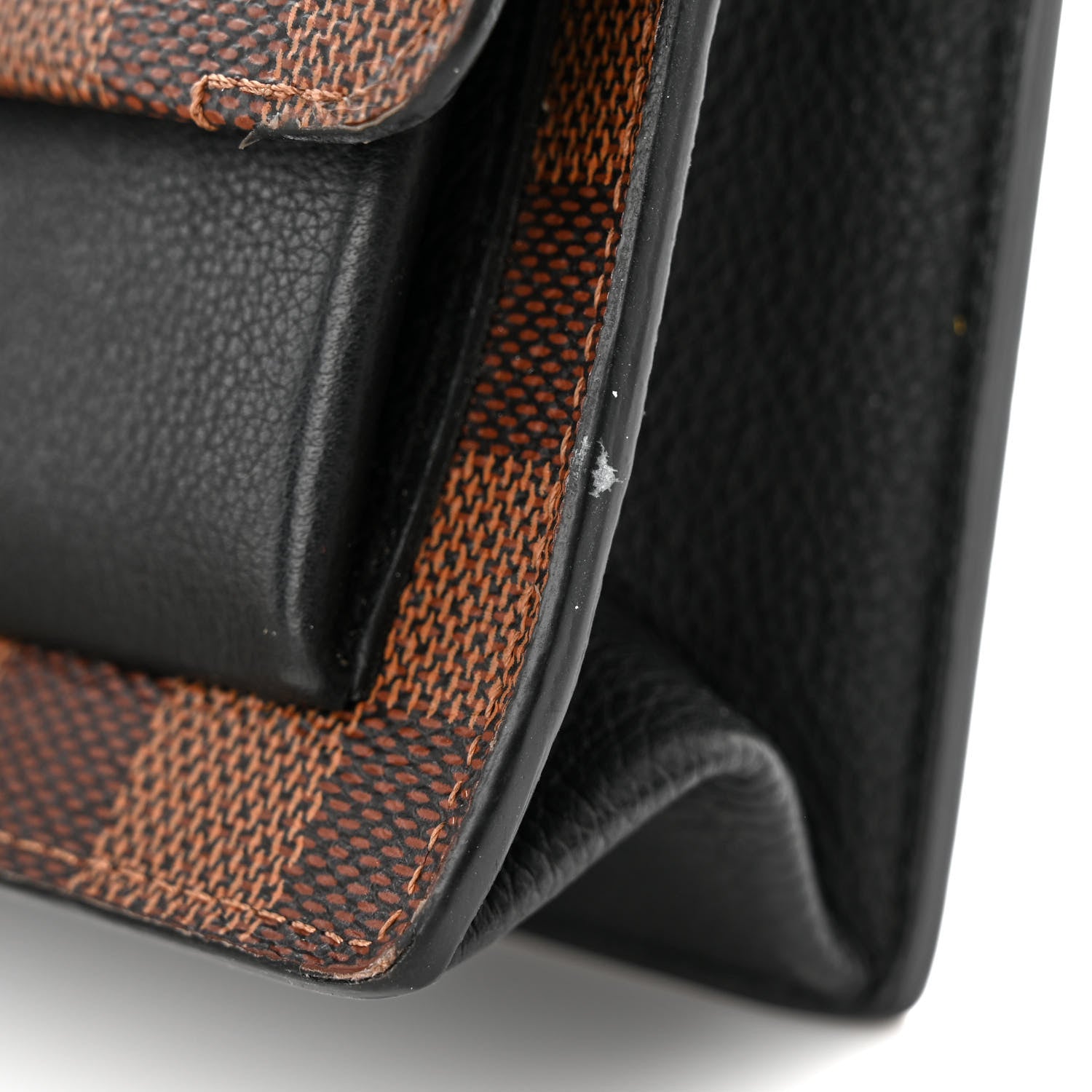 Louis Vuitton Damier Ebene Vavin Chain Wallet Black 10 of 10