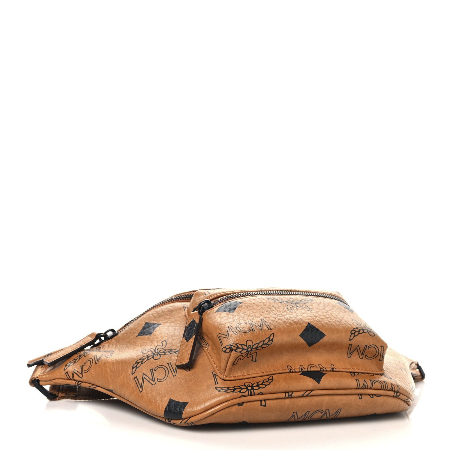 MCM Visetos Maxi Fursten Belt Bag  Cognac 4 of 10