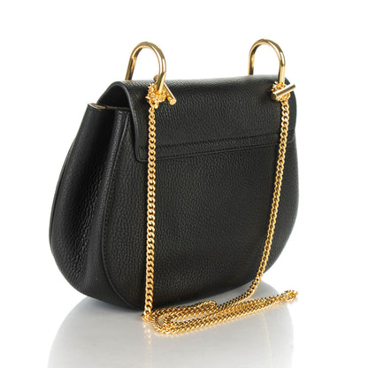 Chloe Grained Lambskin Drew Shoulder Bag Black 3 of 7