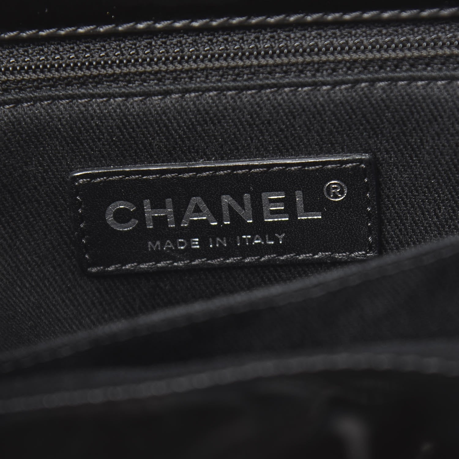 Chanel Vinyl Quilted In The Business North South Tote Black 6 of 16