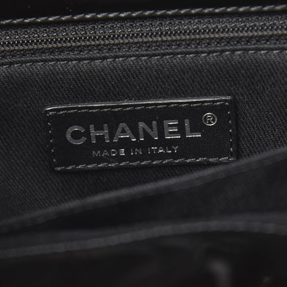 Chanel Vinyl Quilted In The Business North South Tote Black 6 of 16