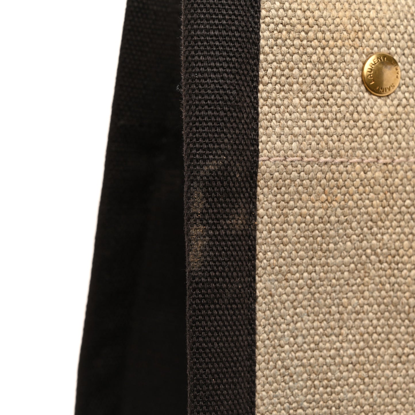 Linen Calfskin Rive Gauche Tote Natural