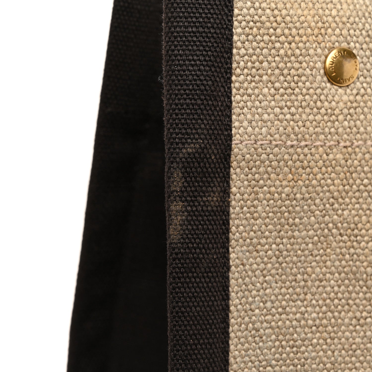 Saint Laurent Linen Calfskin Rive Gauche Tote Natural 11 of 11