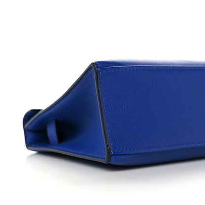 Hermes Swift Kelly Pochette Clutch Bleu Electrique 8 of 28