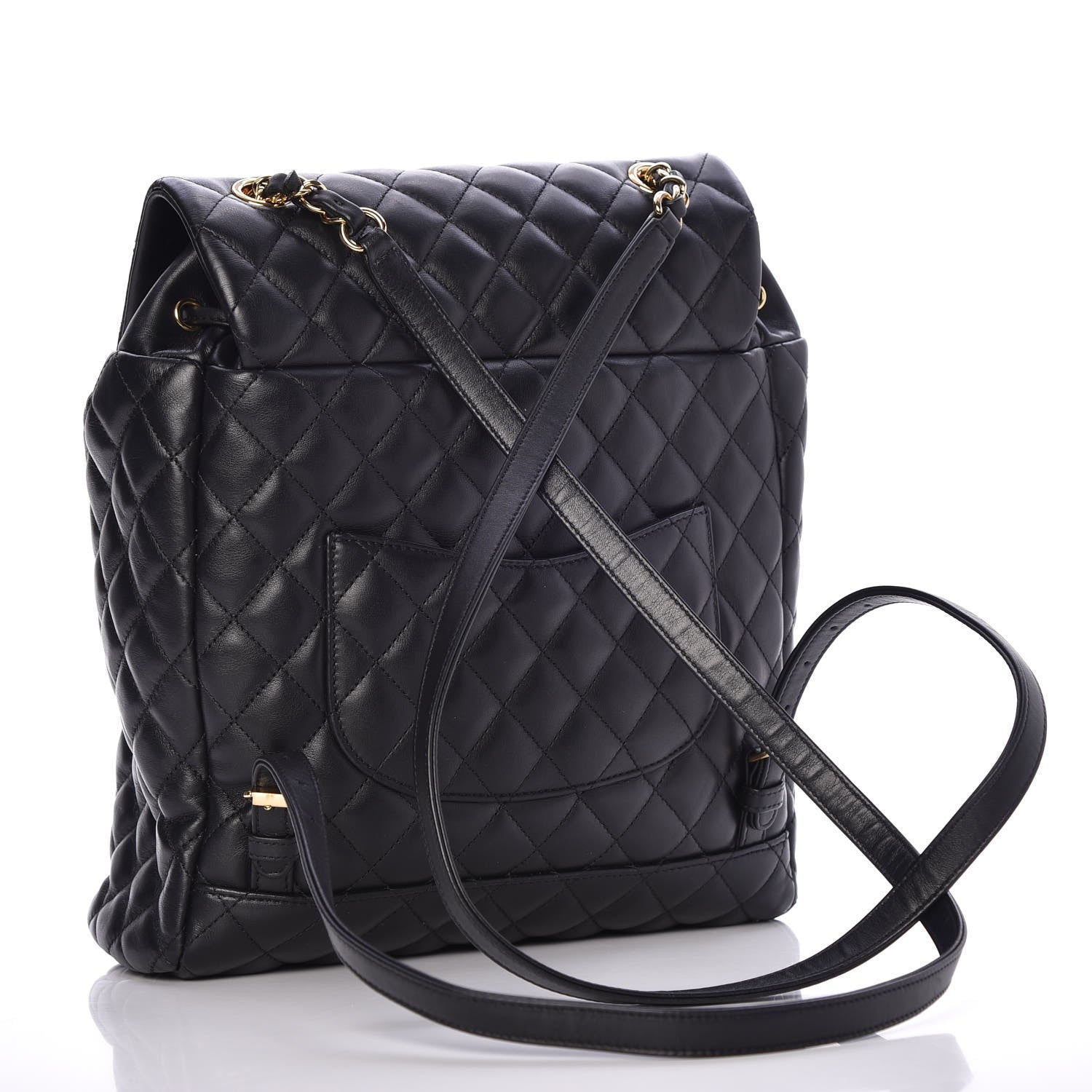 Chanel Lambskin Quilted Large Urban Spirit Backpack Black 3 of 8