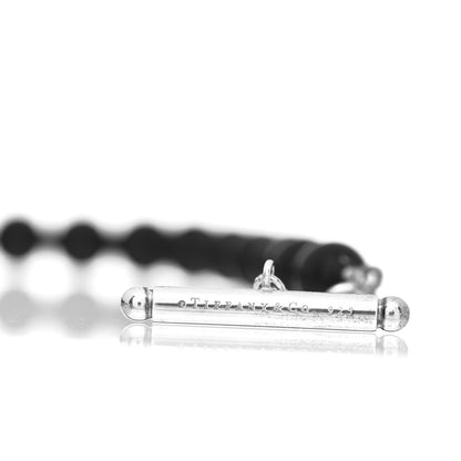 Tiffany Sterling Silver Black Onyx Bead Toggle Bracelet 4 of 4