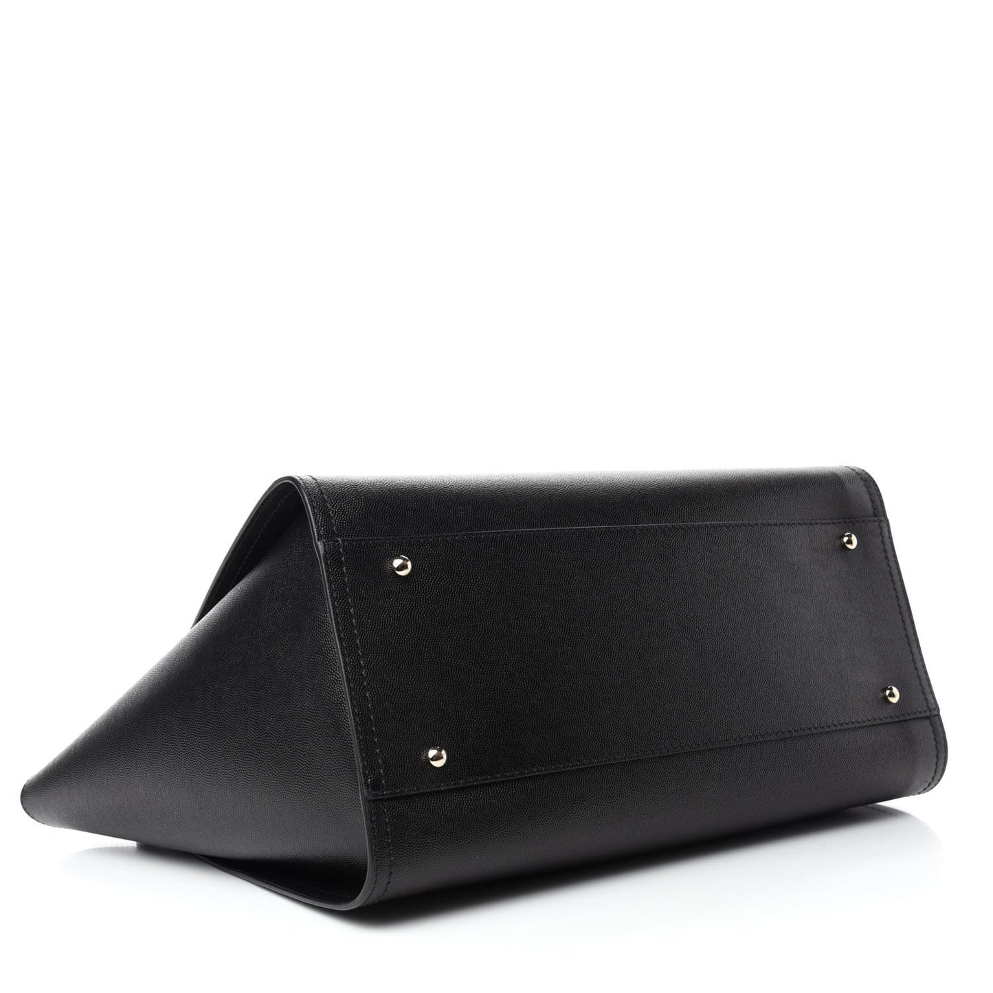 Caviar Medium Studded Deauville Tote Black