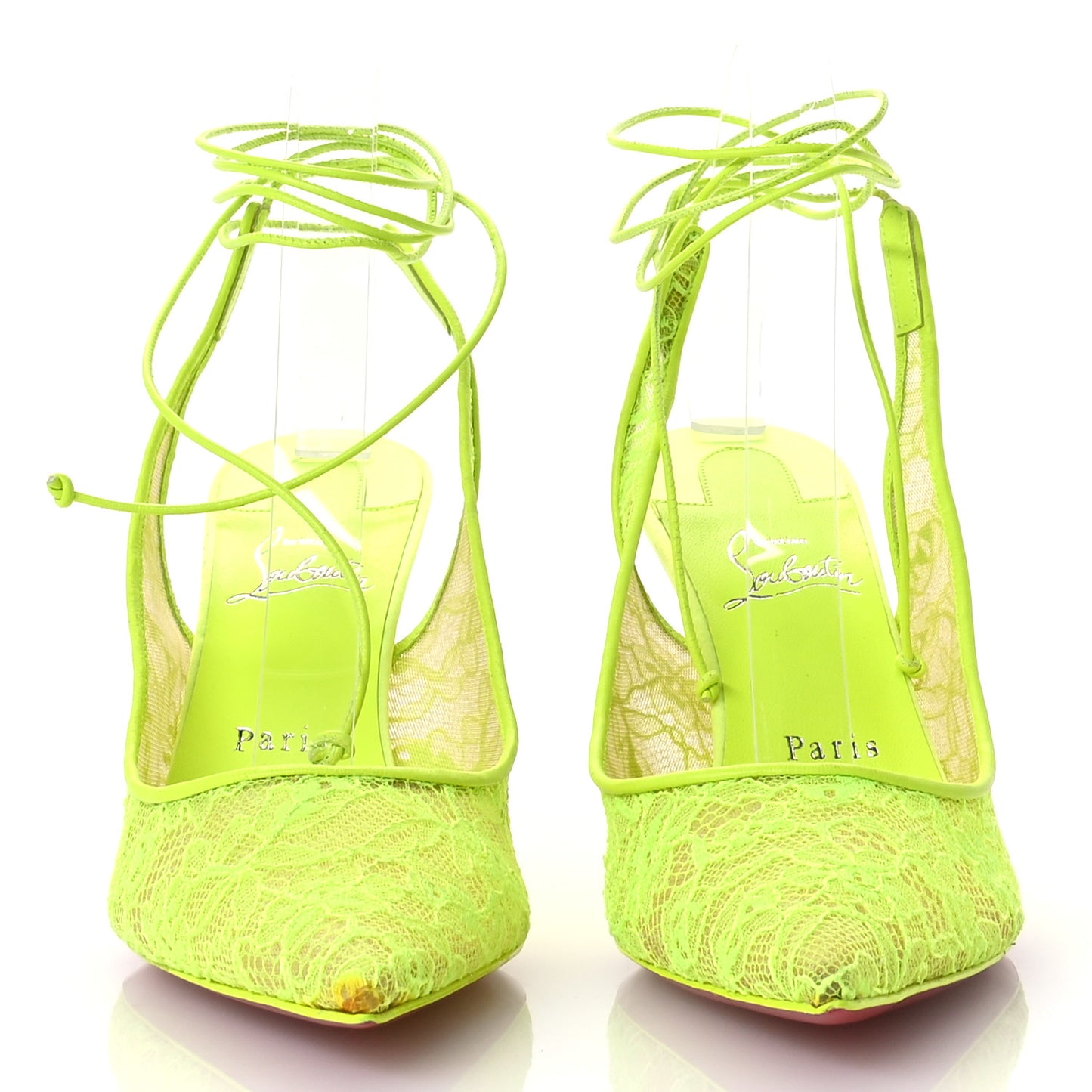 Kate Lace 85 Pumps 38.5 Neon Yellow